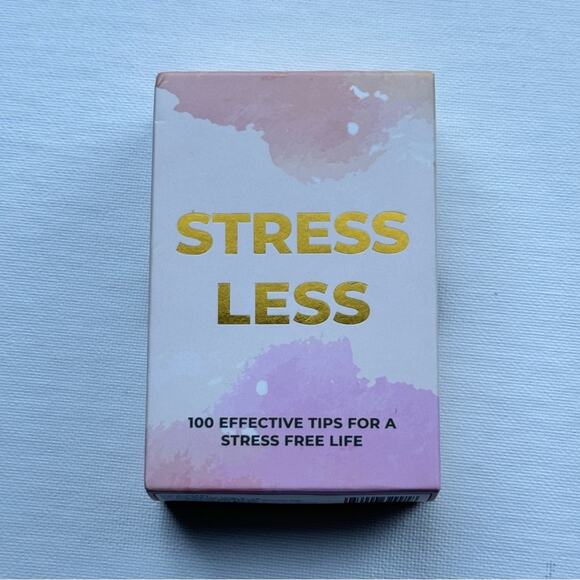 Stress Less 100 Effective Tips For a Stress Free Life Deck of Cards New in Box - Picture 1 of 9